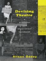 Devising Theatre: A Practical and Theoretical Handbook (ePub eBook)