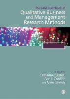The SAGE Handbook of Qualitative Business and Management Research Methods (PDF eBook)