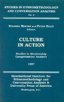 Culture in Action: Studies in Membership Categorization Analysis