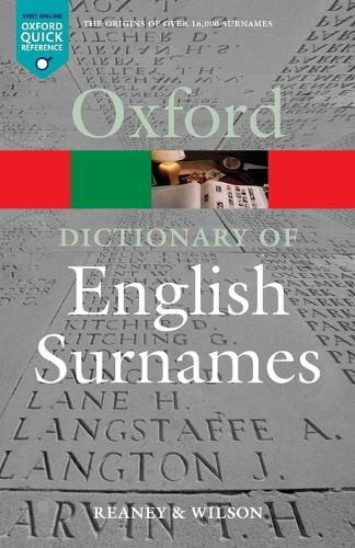 Dictionary of English Surnames, A