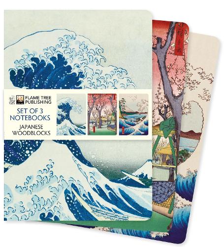 Japanese Woodblocks Set of 3 Standard Notebooks