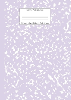 Marble Notebook A4: Lilac Purple College Ruled Journal