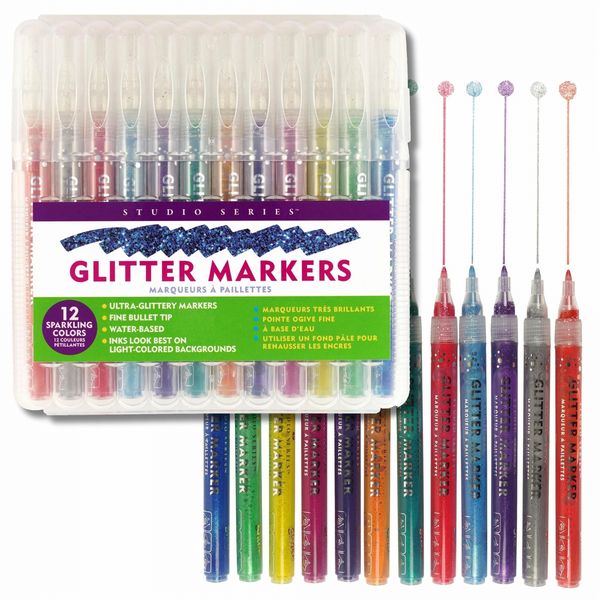 Peter Pauper Studio Series Glitter Markers