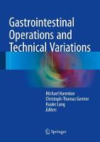 Gastrointestinal Operations and Technical Variations (ePub eBook)