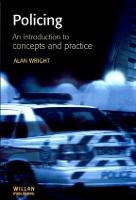 Policing: An introduction to concepts and practice