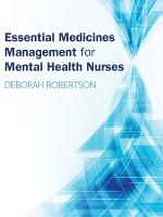 Essential Medicines Management for Mental Health Nurses (ePub eBook)