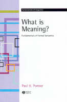 What is Meaning?: Fundamentals of Formal Semantics