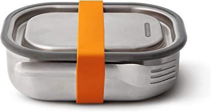 Black and Blum Stainless Steel Lunch Box Small Orange