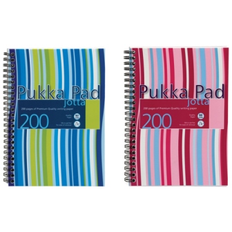 Pukka Pad Wirebound Jotta Pad A5+ Polypropylene Cover 200 Pages - Pack of 3