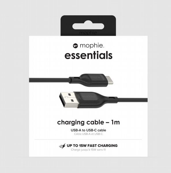 Mophie Cable USB-A to USB-C | 1M - Black
