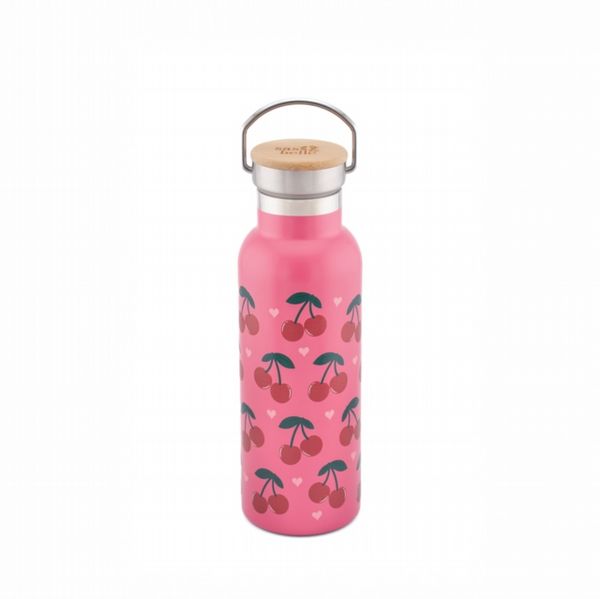 Sass & Belle Cherry Metal Water Bottle