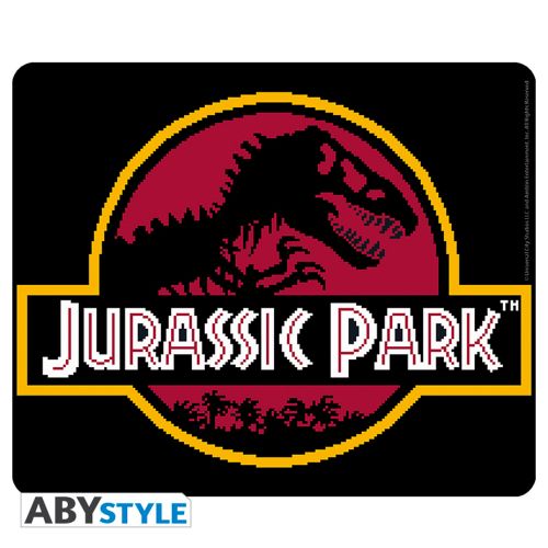 Jurassic Park Pixel Logo Flexible Mouse Mat