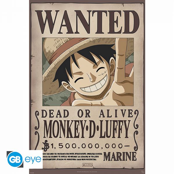 One Piece Wanted Luffy New 2 61 x 91.5cm Maxi Poster