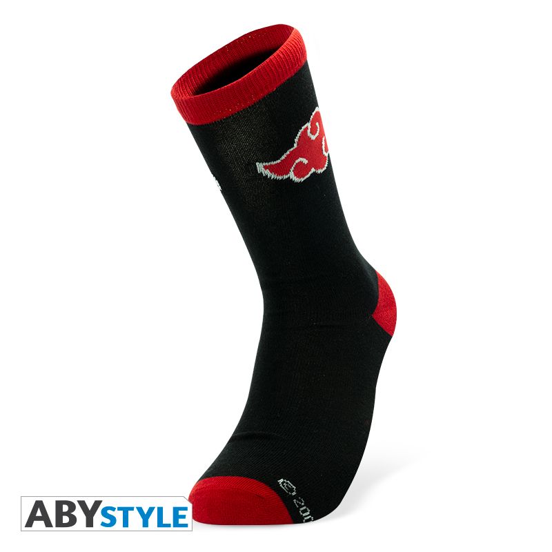 Naruto Akatsuki One Size Socks - Black & Red