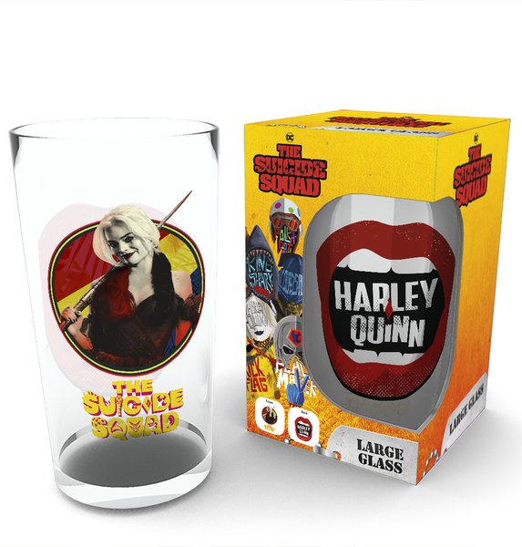 DC Comics Batman Harley Quinn  400ml Glass