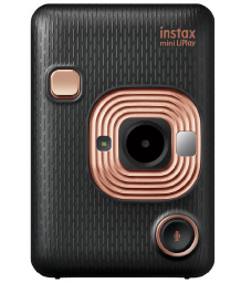 Fuji Instax Mini LiPlay Instant Camera - Elegant Black