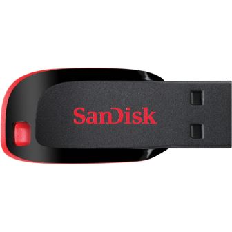 SanDisk 64GB Cruzer Blade USB 2.0 Flash Drive - Black