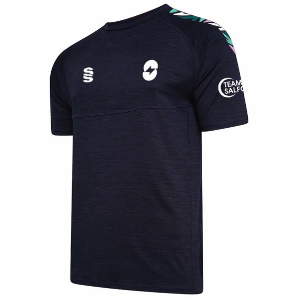 Salford University - Dual Gym T-shirt - Unisex Fit. Navy