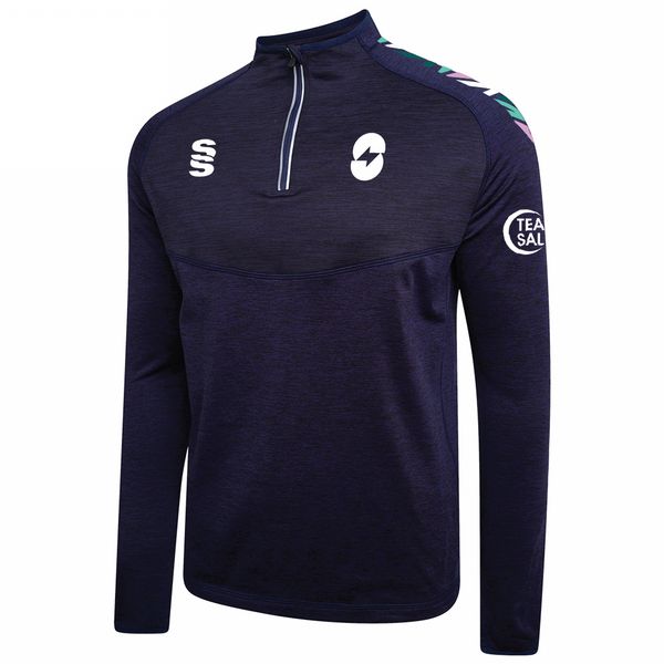 Salford University - 1/4 Zip Dual Performance Top - Unisex Fit , Navy