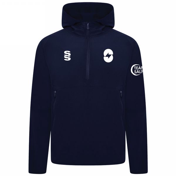 Salford University - Dual Elite 1/4 Zip Hoody / Rain Jacket - Unisex Fit , Navy