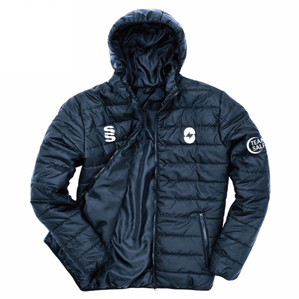 Salford University - Supersoft Padded Jacket - Unisex Fit , Navy