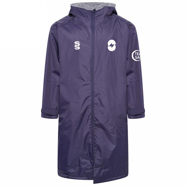 Salford University - Active Thermal Fleece Robe - Unisex Fit , Navy