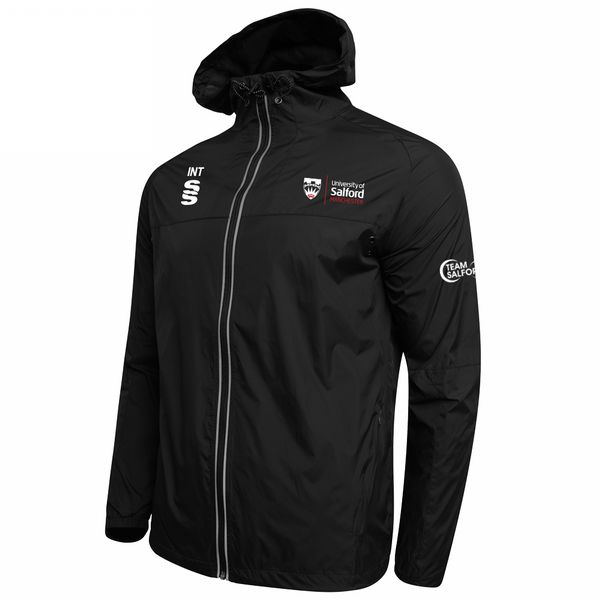 Salford University - School of Health - Dual Full Zip Training Jacket - Unisex Fit. Black