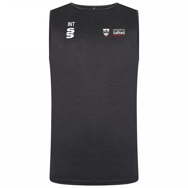 Salford University - School of Health - Dual Training Vest - Unisex Fit. Black