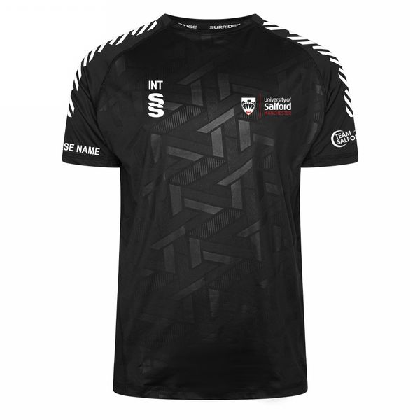 Salford University - School of Health - Impact Black T-Shirt - Men's Fit