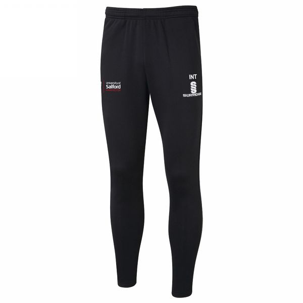 Salford University - School of Health - Tek Slim Training Pants - Unisex Fit. Black