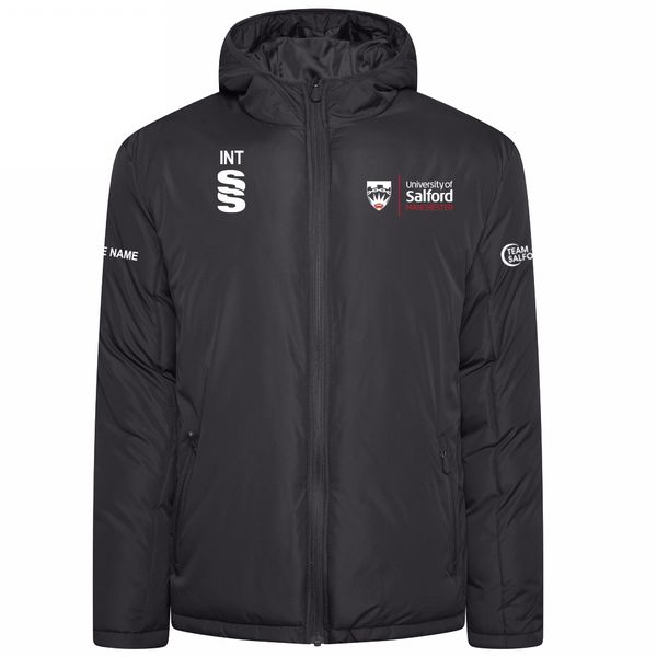 Salford University - School of Health - Active Padded Jacket - Unisex Fit. Black