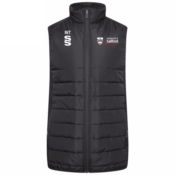 Salford University - School of Health - Active Gilet - Unisex Fit. Black